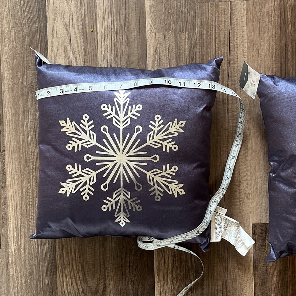 Blue Snowflake Pillows - Picture 8 of 8